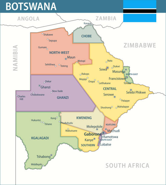 Map of Botswana
